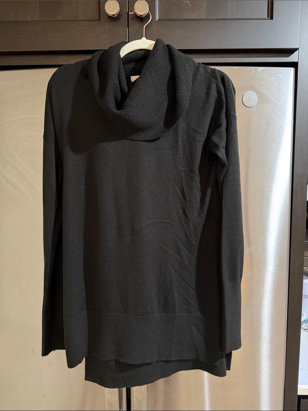 Black Cowl Neck Women's Sweater - Classic Cozy Knit